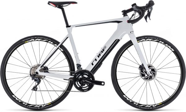 139051 Cube Agree Hybrid C 62 SL Disc Aksium white n black 2018 E Bike Rennrad