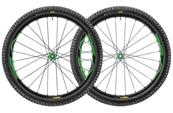 mavic xa elite 275 650b 6bolt mtb wts wheelset 2017 green