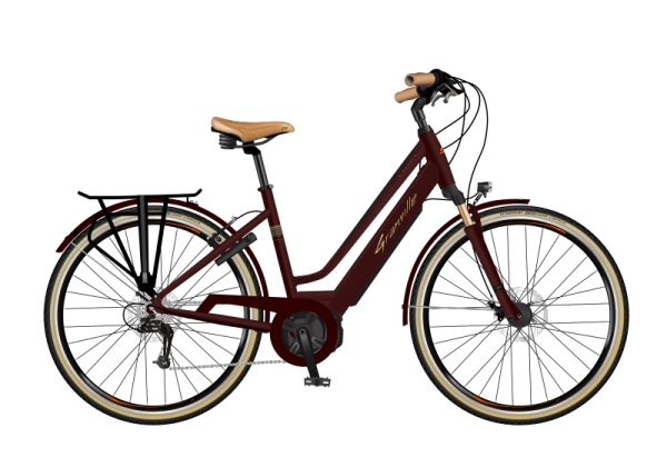 velo a assistance electrique e smooth 20 rouge