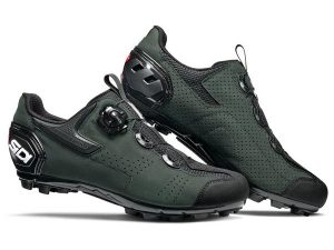 sidi mtb gravel shoe black darkgreen 835105